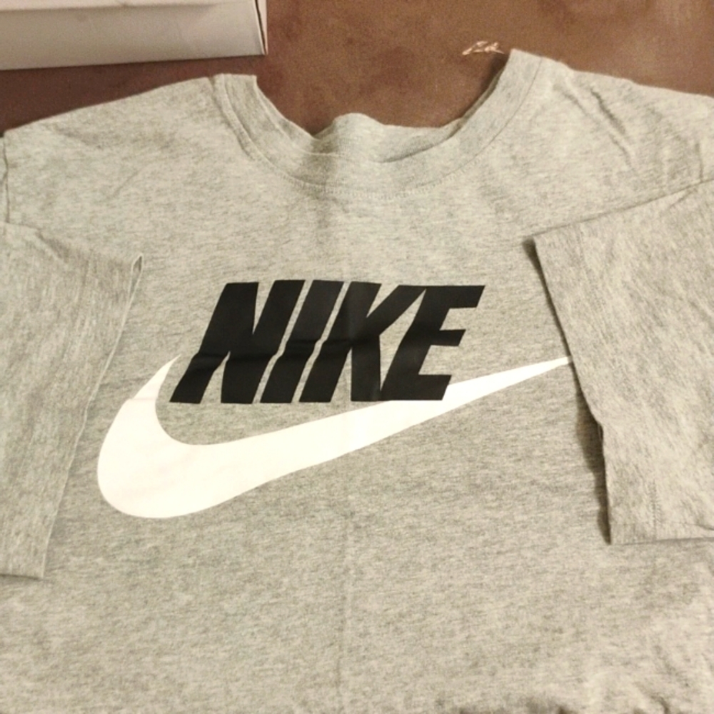 Nike Men's Icon Futura T-Shirt In Grey Heather In Size S